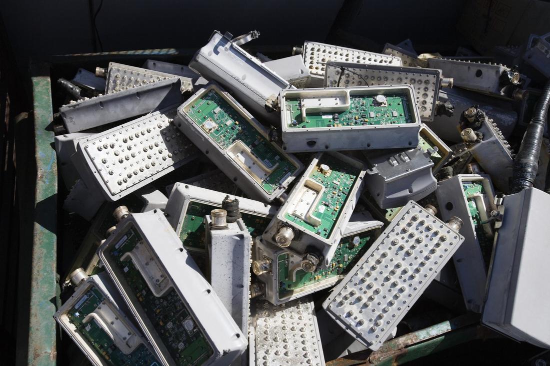 Old electronics needing to be recycled